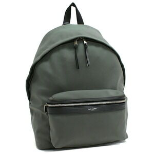 Saint Laurent YSL Paris City Backpack Moss Green Canvas